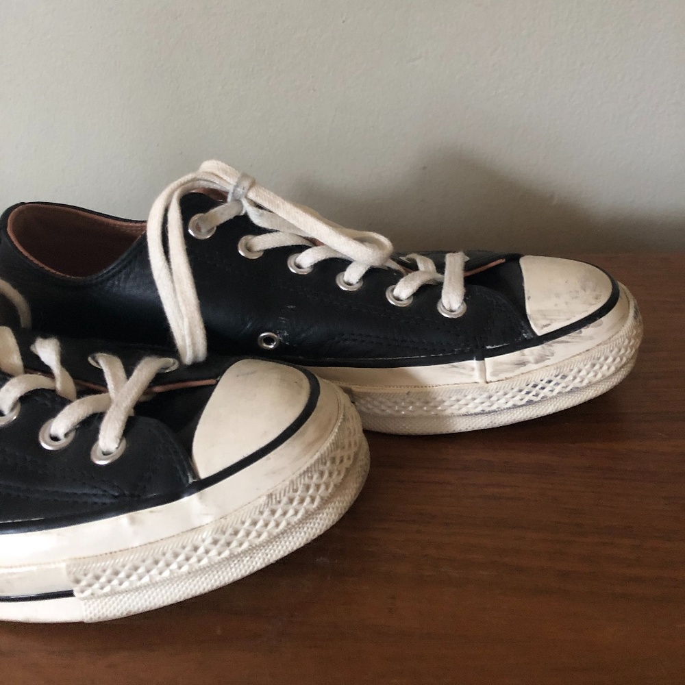 Black Leather Converse